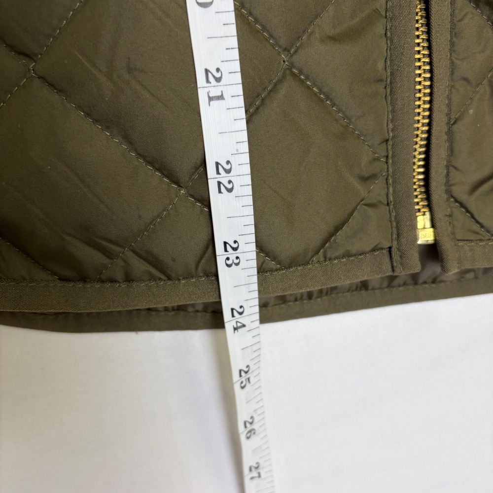 Old Navy Quilted Puffer Vest Bundle Lot 2 Olive Green Navy Zip Small Preppy - Picture 4 of 15